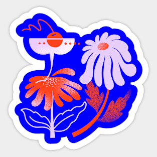 Cocktail Flowers Sticker